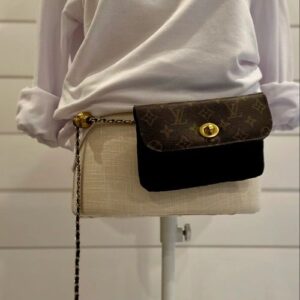 Large LV Adjustable Chain Belt Bag