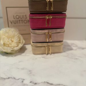 Leather Zippered Pill Case/ Accessories Case