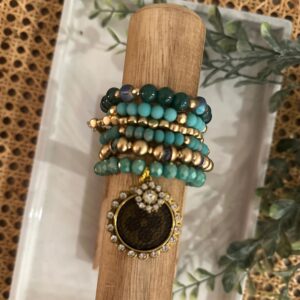 Teal Bracelet Stack