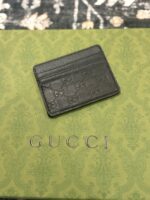black guccissima card holder