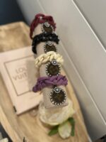 monogram acrylic link bracelet