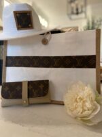 White Jute Burlap Tote - Image 3