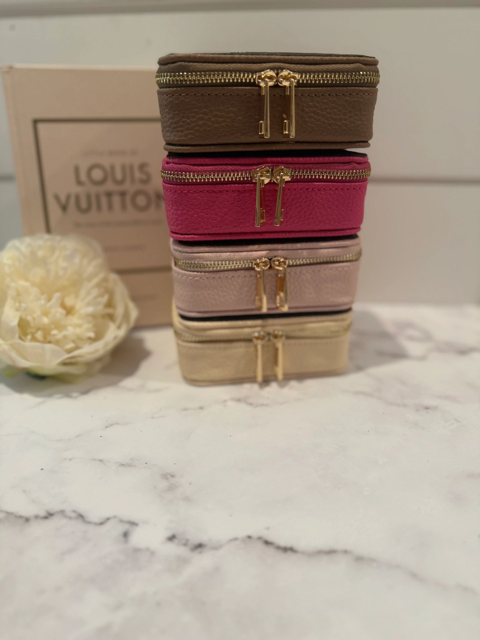 Leather Zippered Pill Case/ Accessories Case