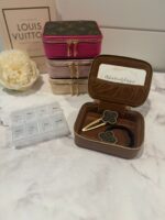 Leather Zippered Pill Case/ Accessories Case - Image 2