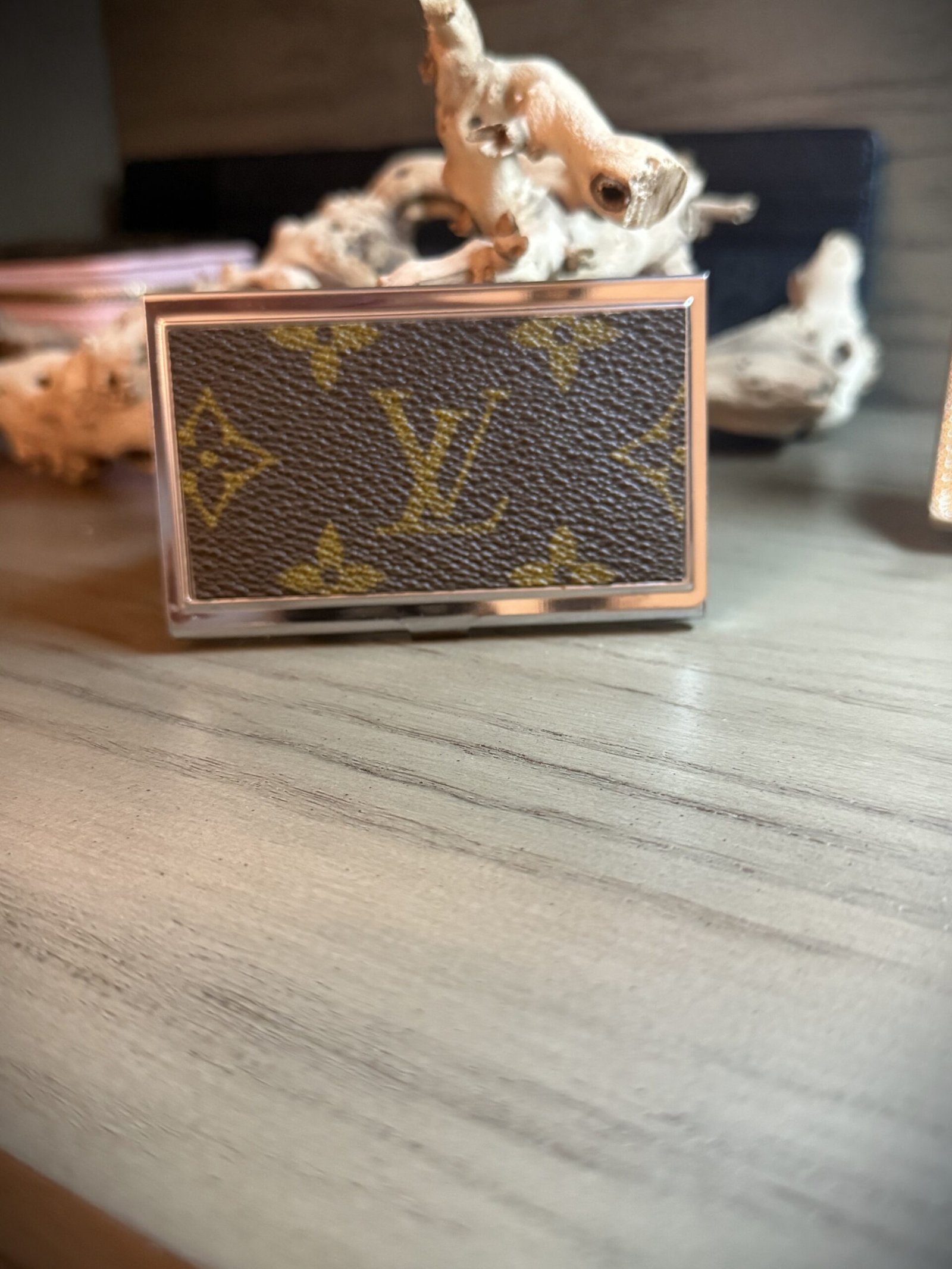 metal business card holder