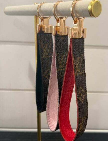 monogram wristlet strap