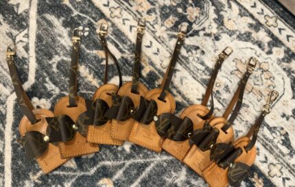 bow luggage tag charms